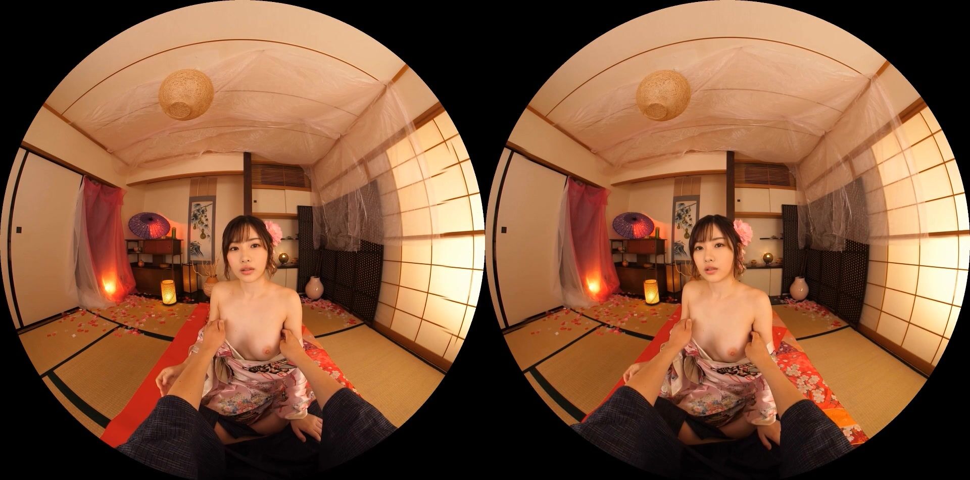 Satomi Ishihara Traditional Japanese Oiran in Kimono Sex VR Part 1