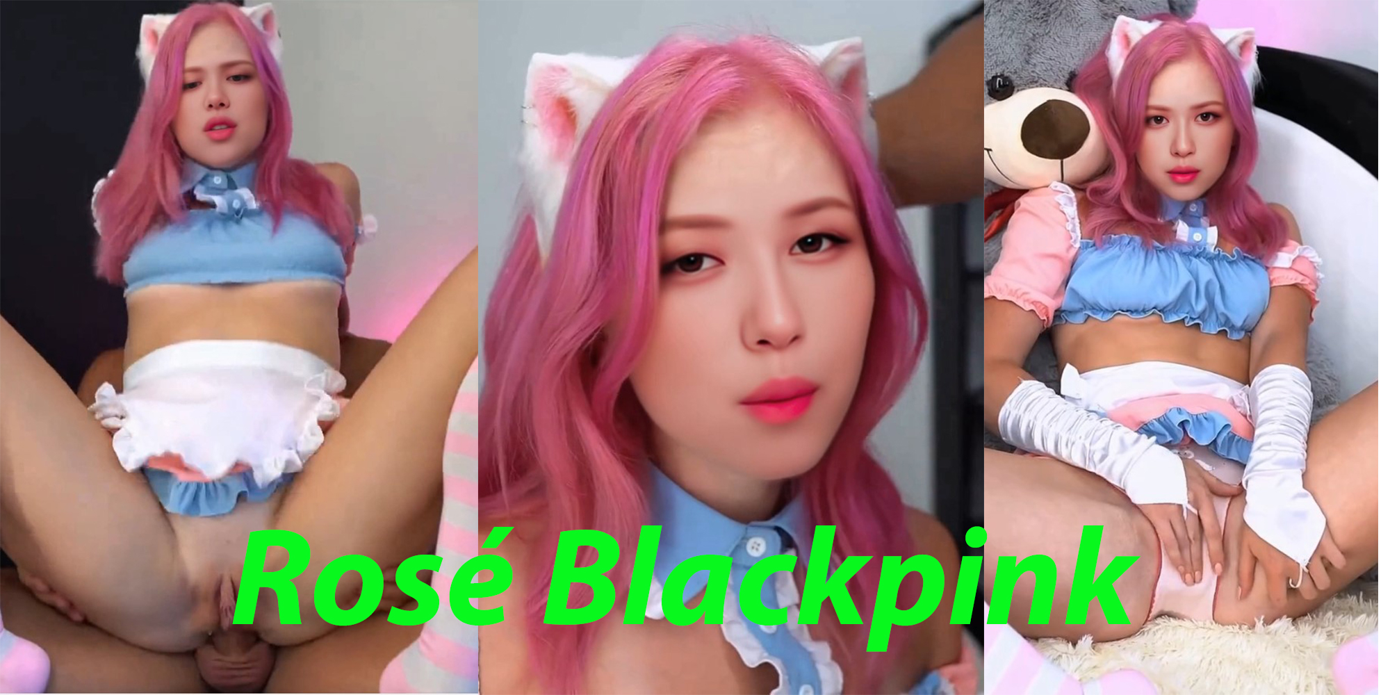 Rose Blackpink Sweet pink kitty