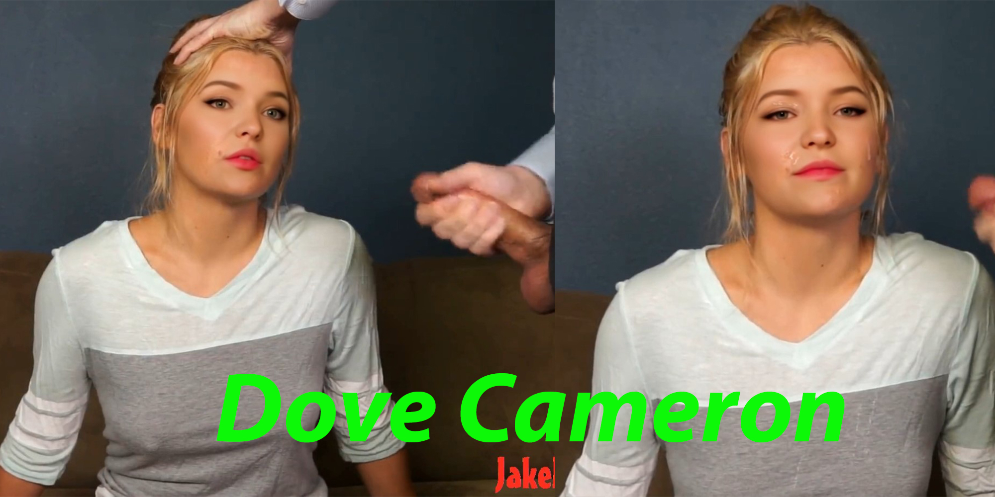 Dove Cameron receives a facial
