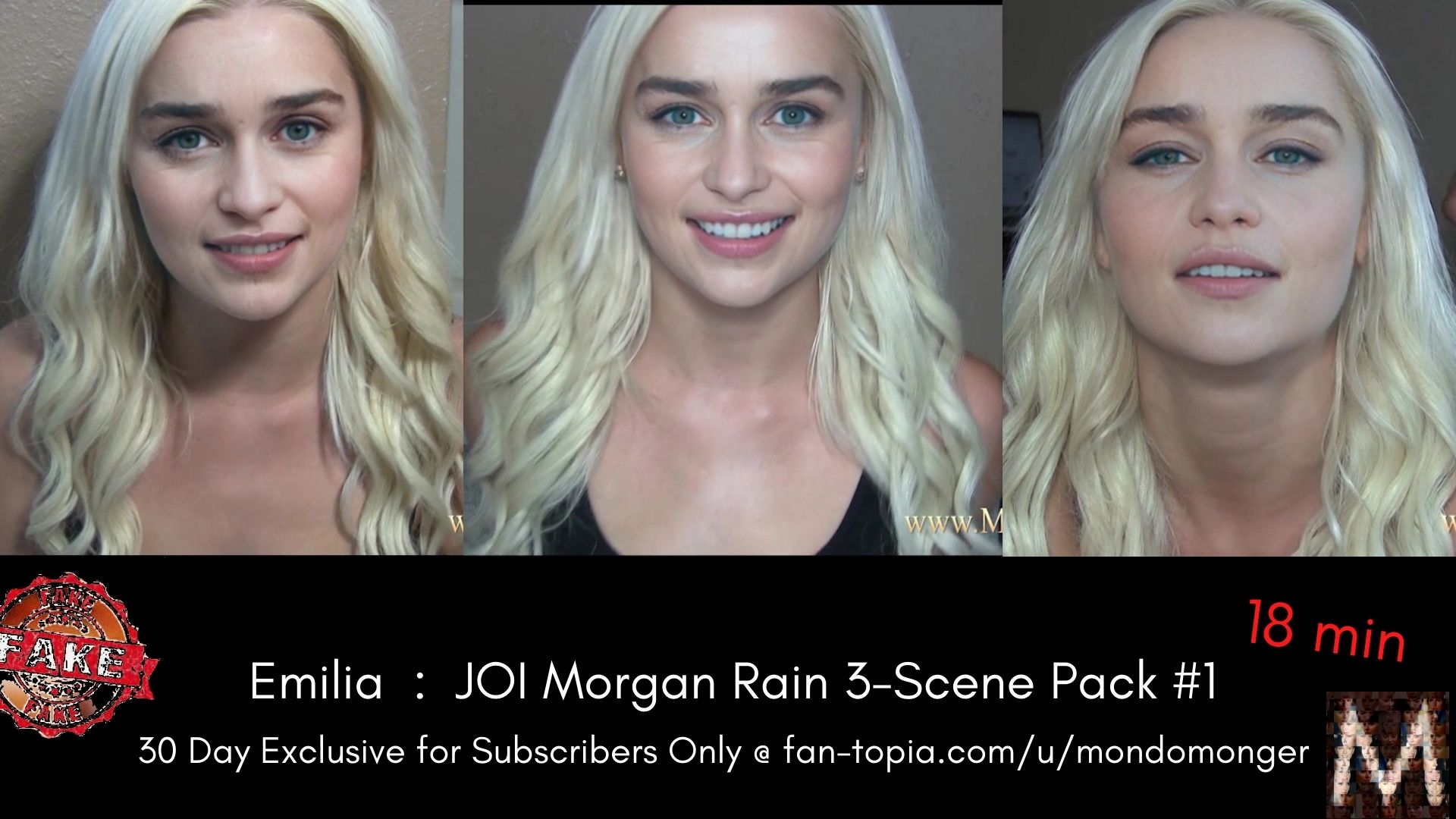 Not Emilia Clarke:  18min GOT Targaryen JOI/CEI as Morgan Rain (Preview)