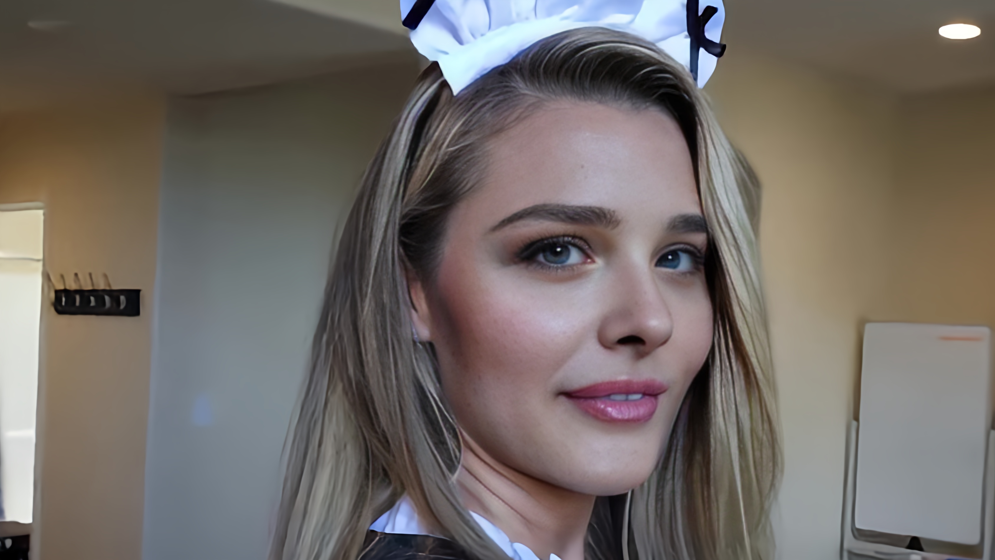 not Chloe Grace Moretz - stepsis is maid to be a swallowing fuckdoll