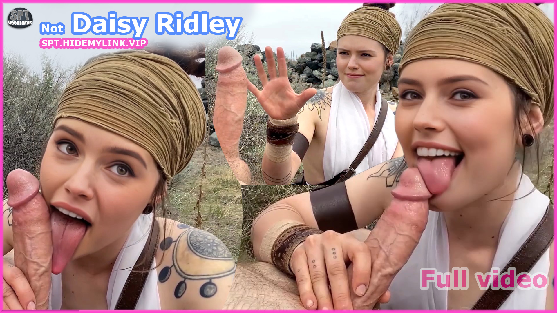 May the 4th ! Not Daisy Ridley blowjob