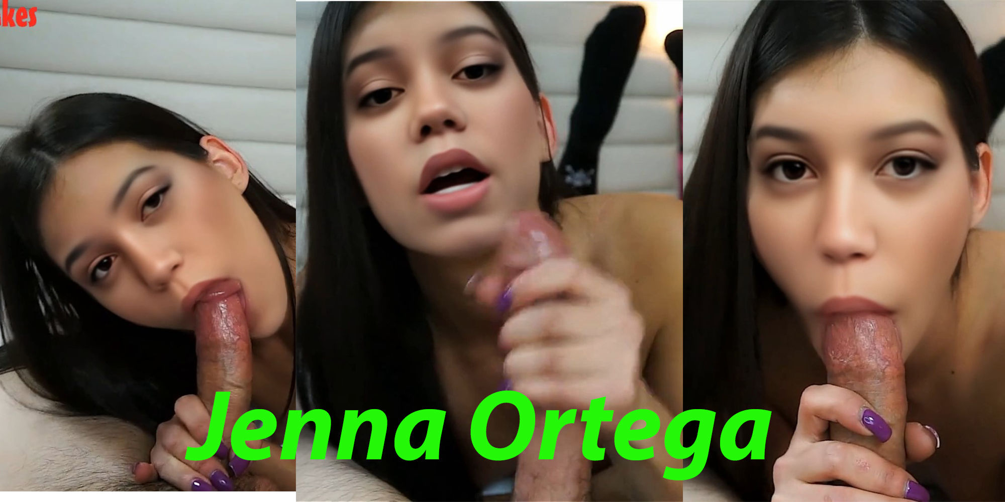 Jenna Ortega intense blowjob