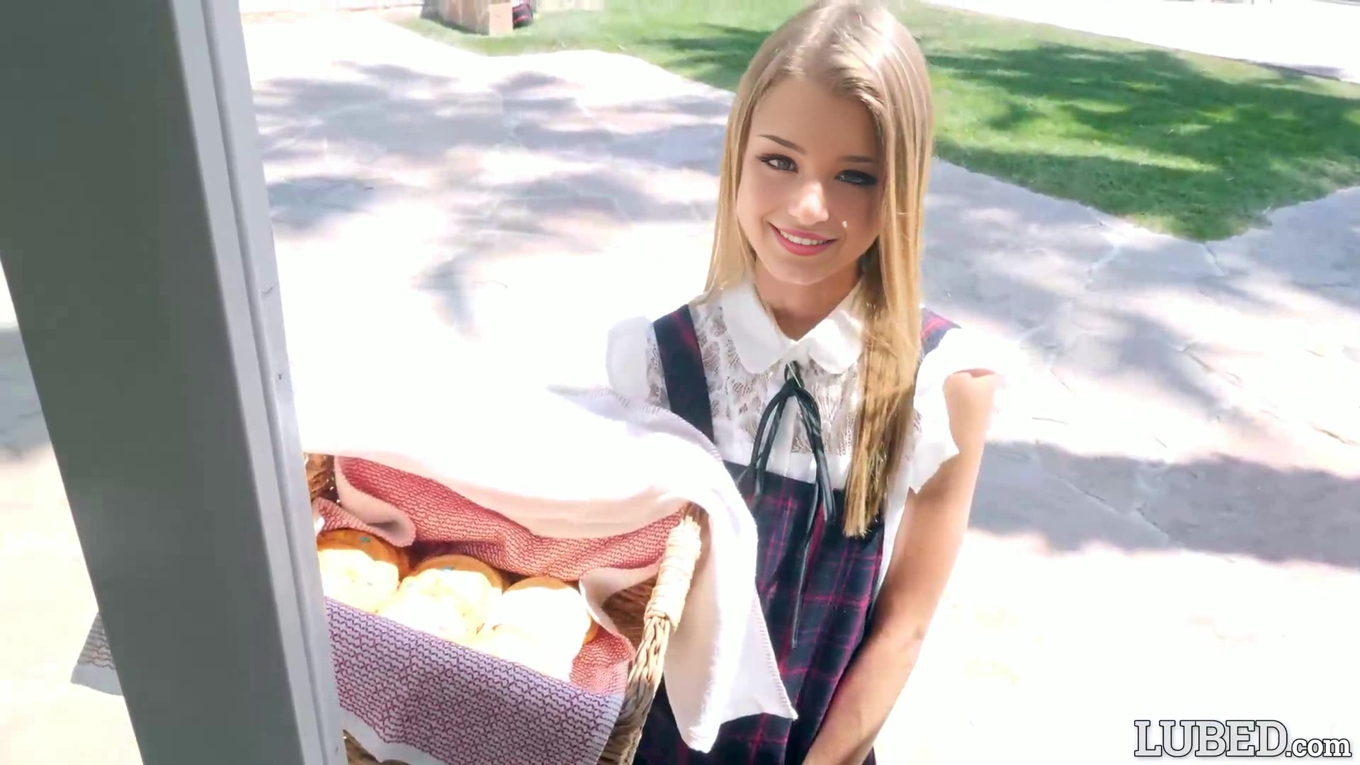 Young and Petite Brooke Monk - Girl Scout Goes Door to Door Selling her Cookie!