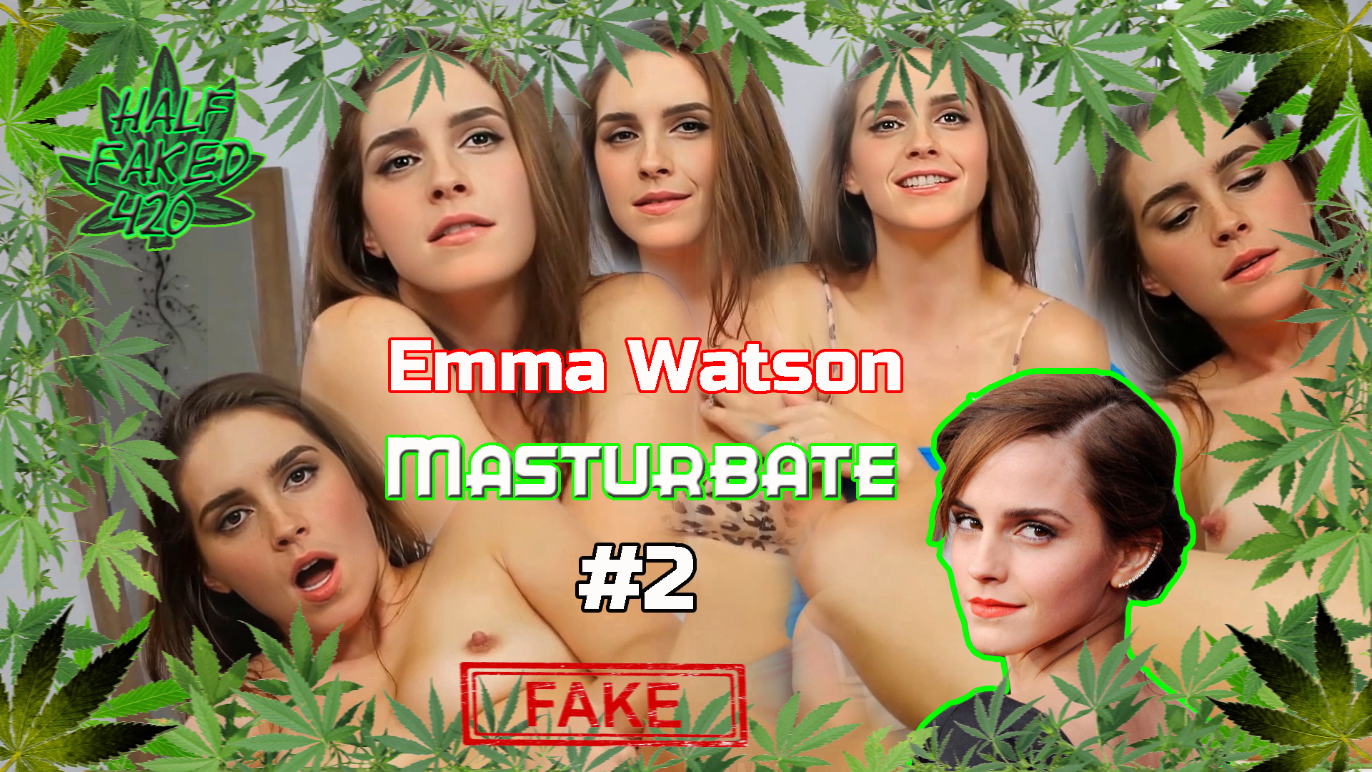 Emma Watson - Masturbate with purple vibrator | FAKE