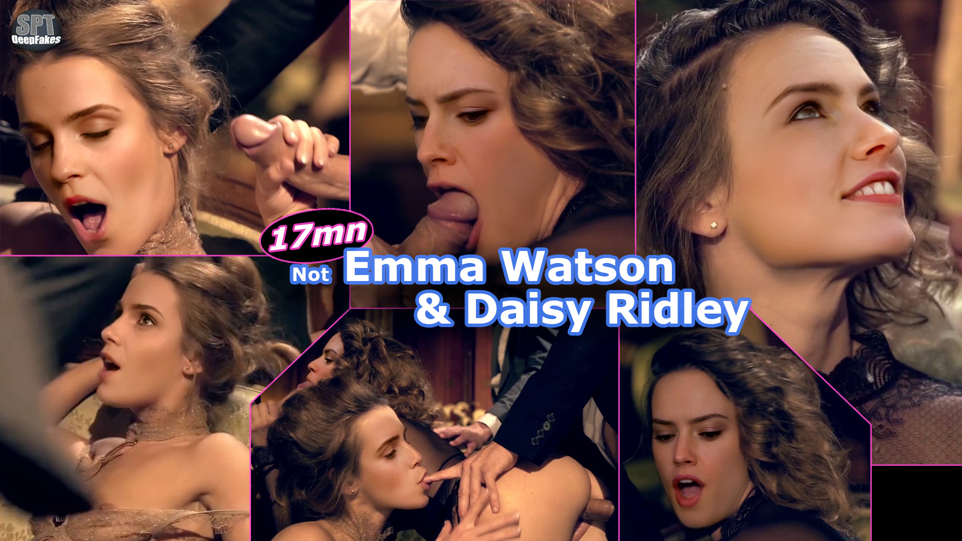 1920px x 1080px - Not Emma Watson & Daisy Ridley : Castle Orgy 17mn (trailer 2) DeepFake Porn  - MrDeepFakes