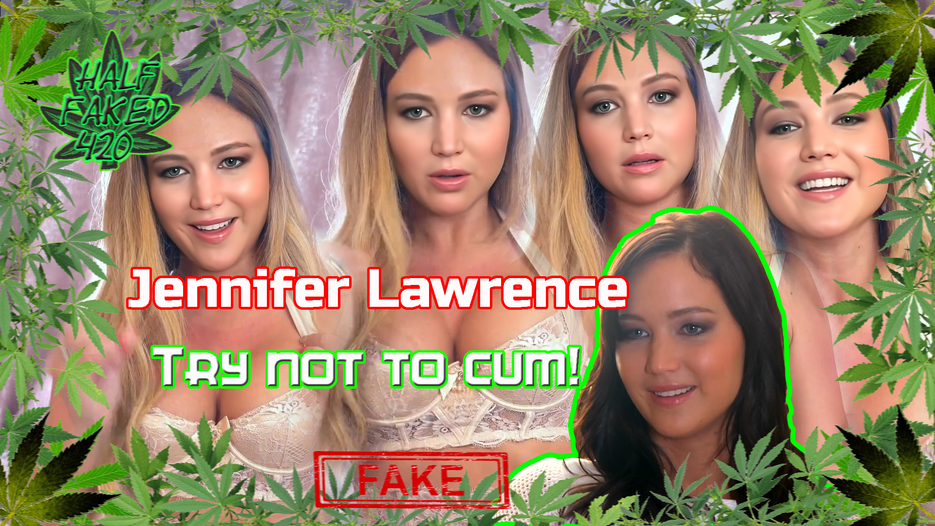 Jennifer Lawrence - Try not to cum - JOI (60 FPS) | FAKE | NEW MODEL - 384  res.