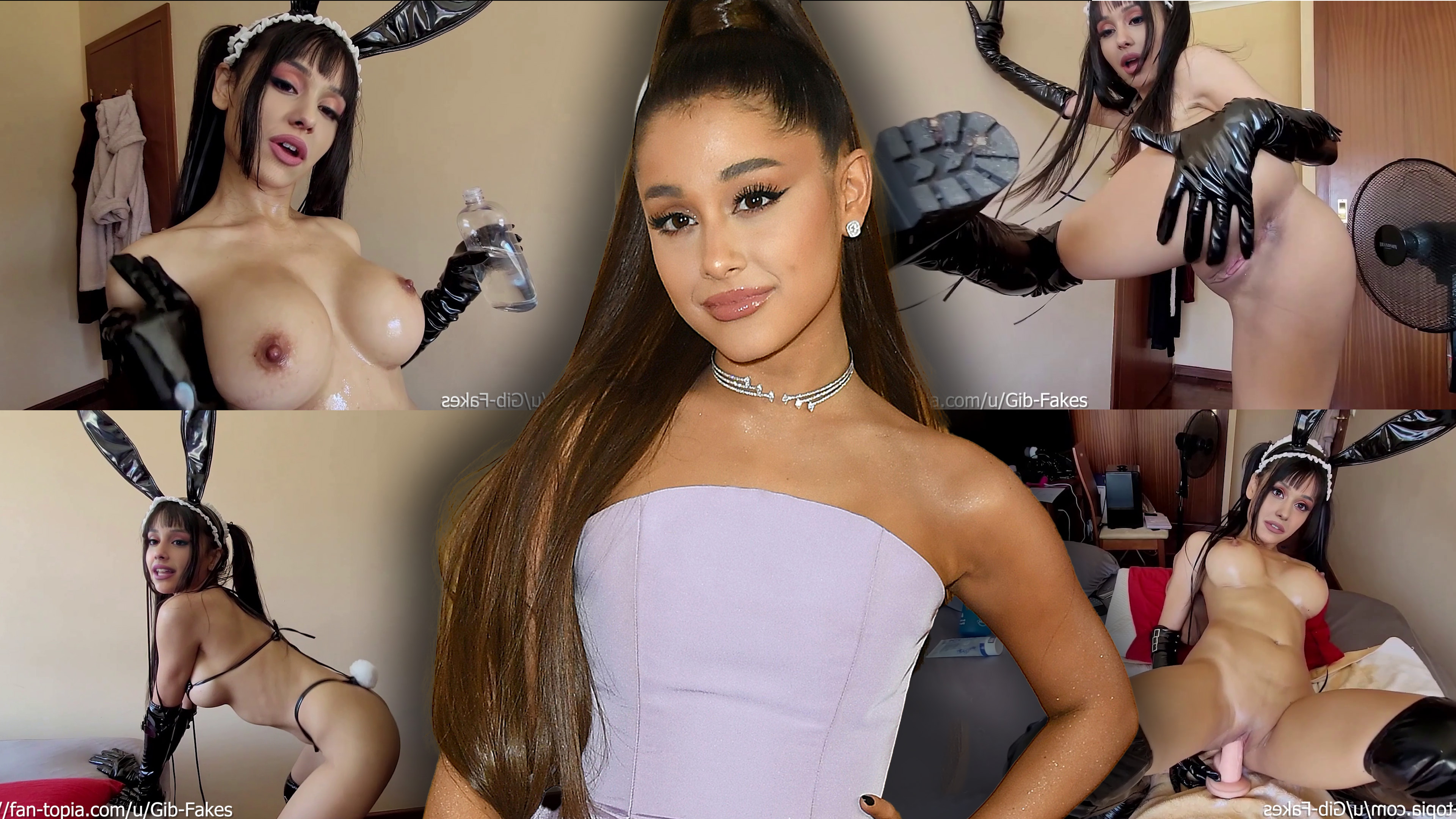 Ariana Ebony Mature Fuck - Ariana Grande - Latex Bunny Girl DeepFake Porn - MrDeepFakes
