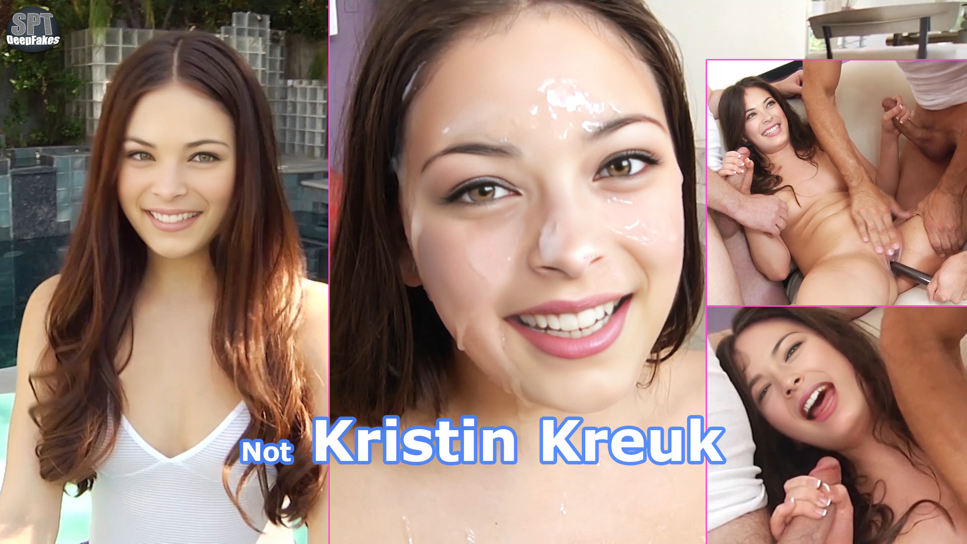 not Kristin Kreuk blowbang bukakke with 6 guys (trailer)