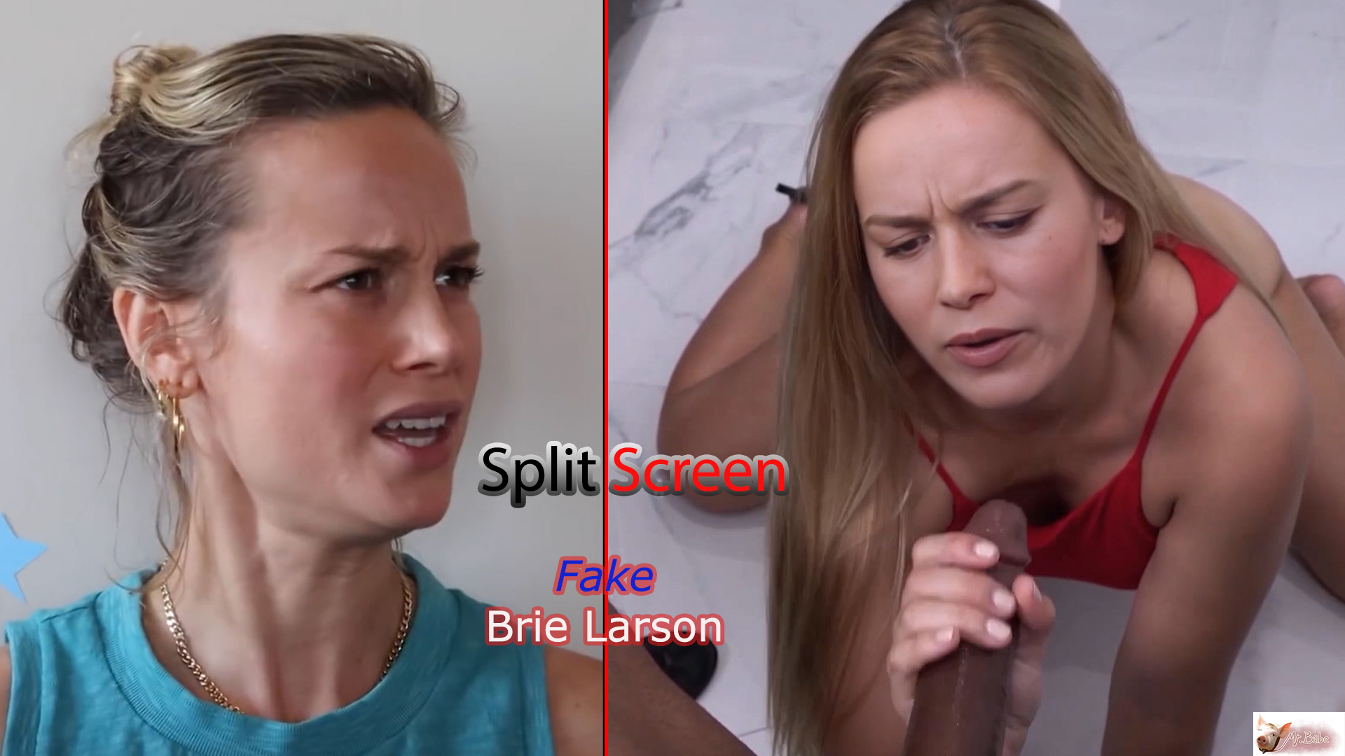 Fake Brie Larson -(trailer)- 4 - / Split Screen / Free Download DeepFake  Porn - MrDeepFakes