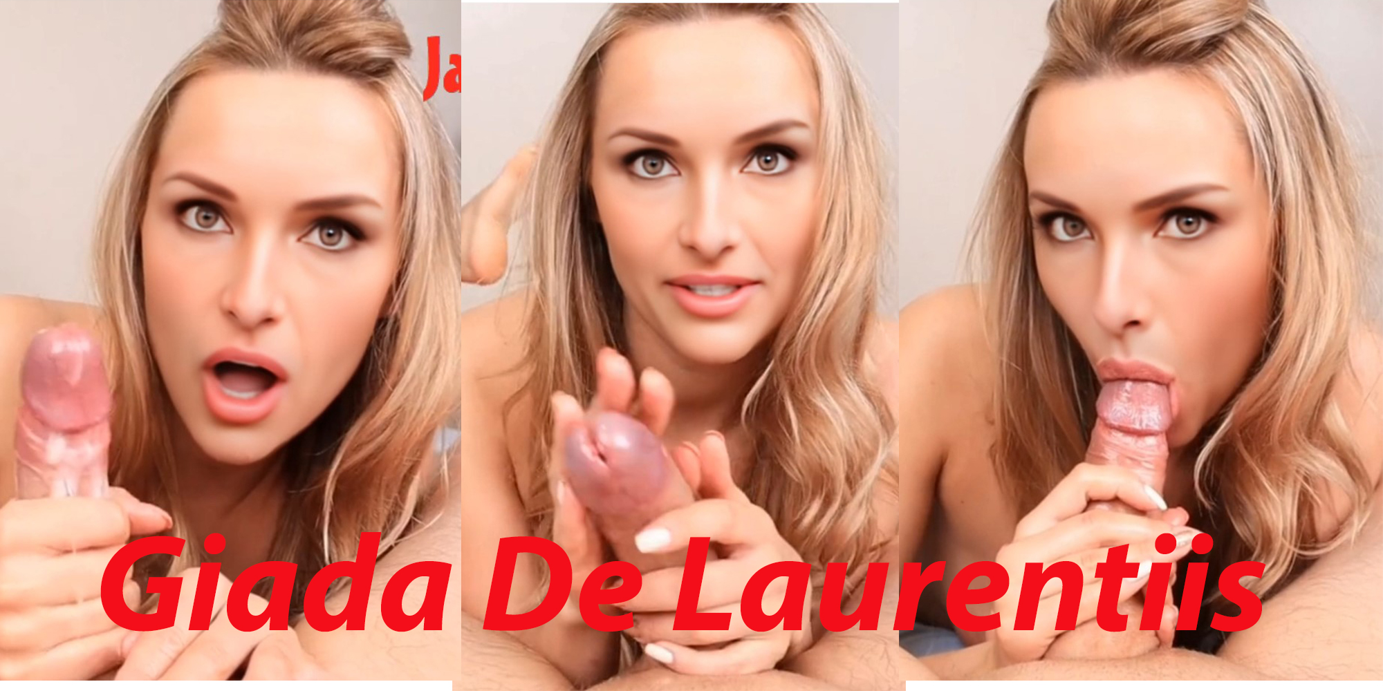 Giada De Laurentiis amazing teasing and blowjob