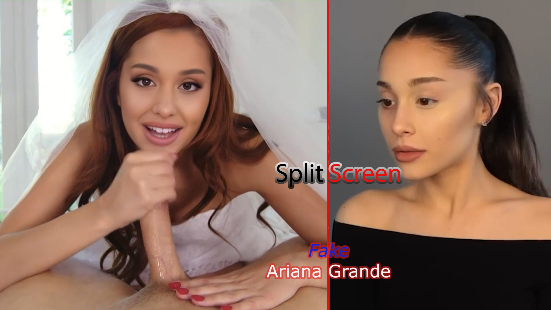1920px x 1080px - Fake Ariana Grande - (trailer) -4- / Split Screen / Free Download DeepFake  Porn - MrDeepFakes