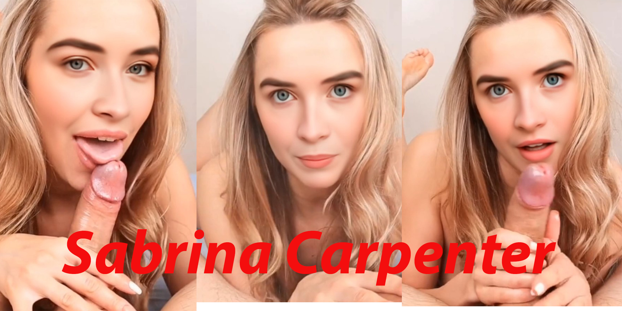 Sabrina Carpenter amazing teasing and blowjob
