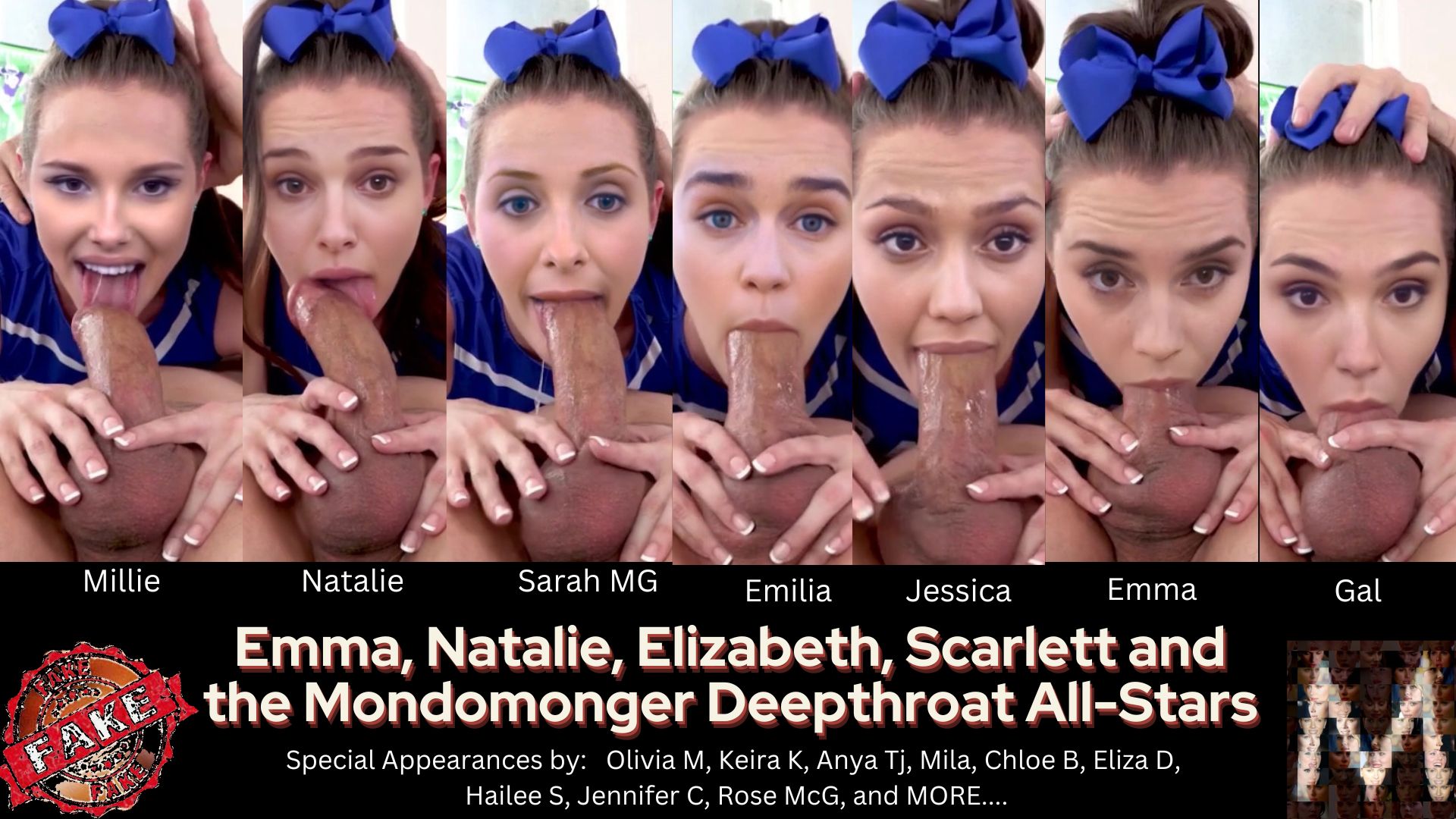 Emma, Natalie, Emilia, Gal, & the Head Cheerleader Mondo All-Stars - New  Links DeepFake Porn Video - MrDeepFakes