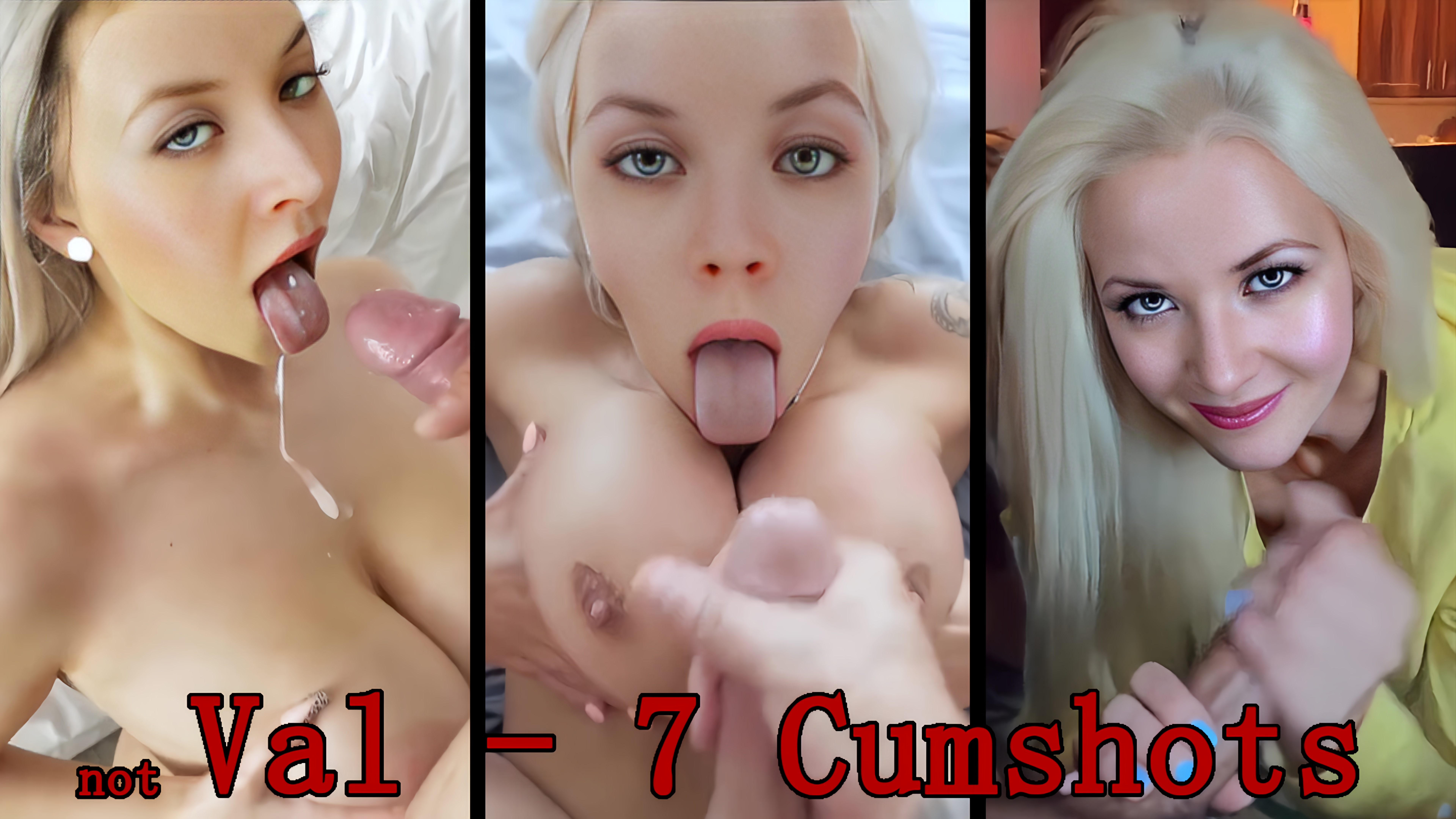 not Valeriya ASMR - 7 Cumshots - Cumshot Compilation