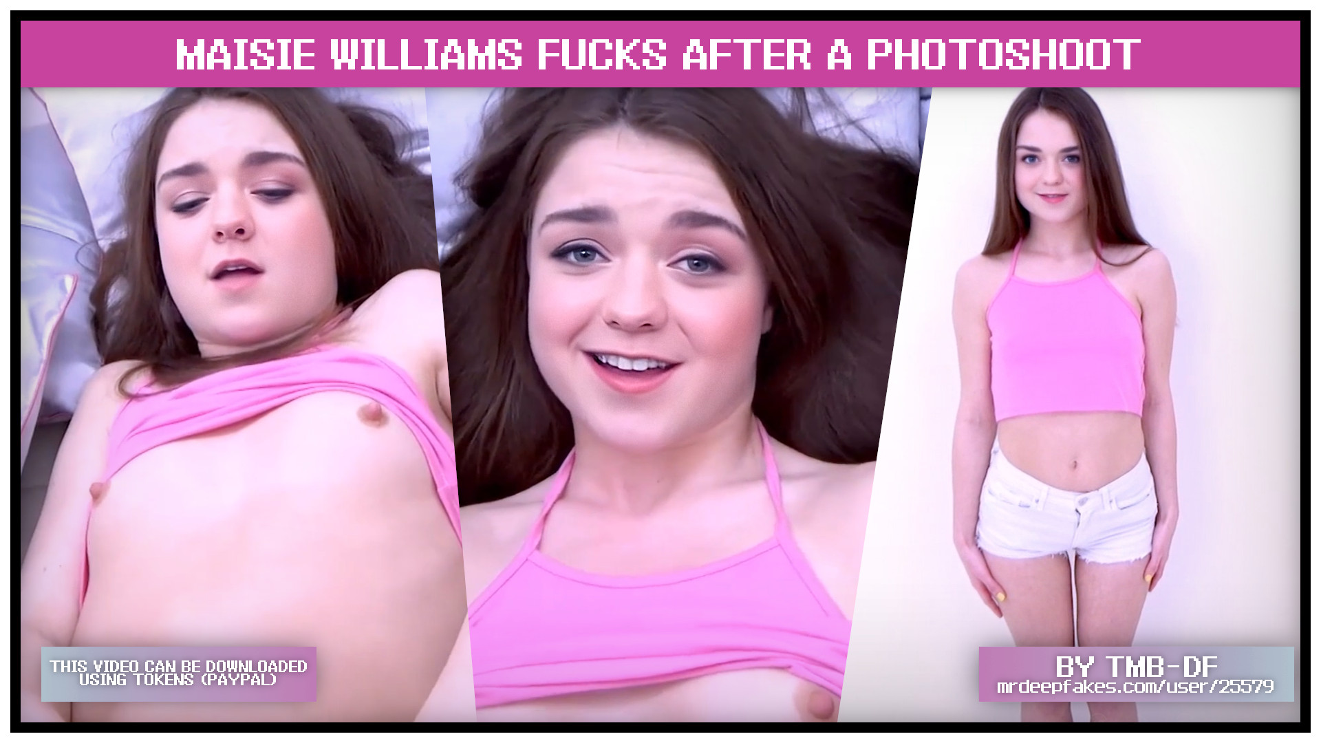 Not Maisie Williams fucks after a photoshoot Part 1 #5 DeepF