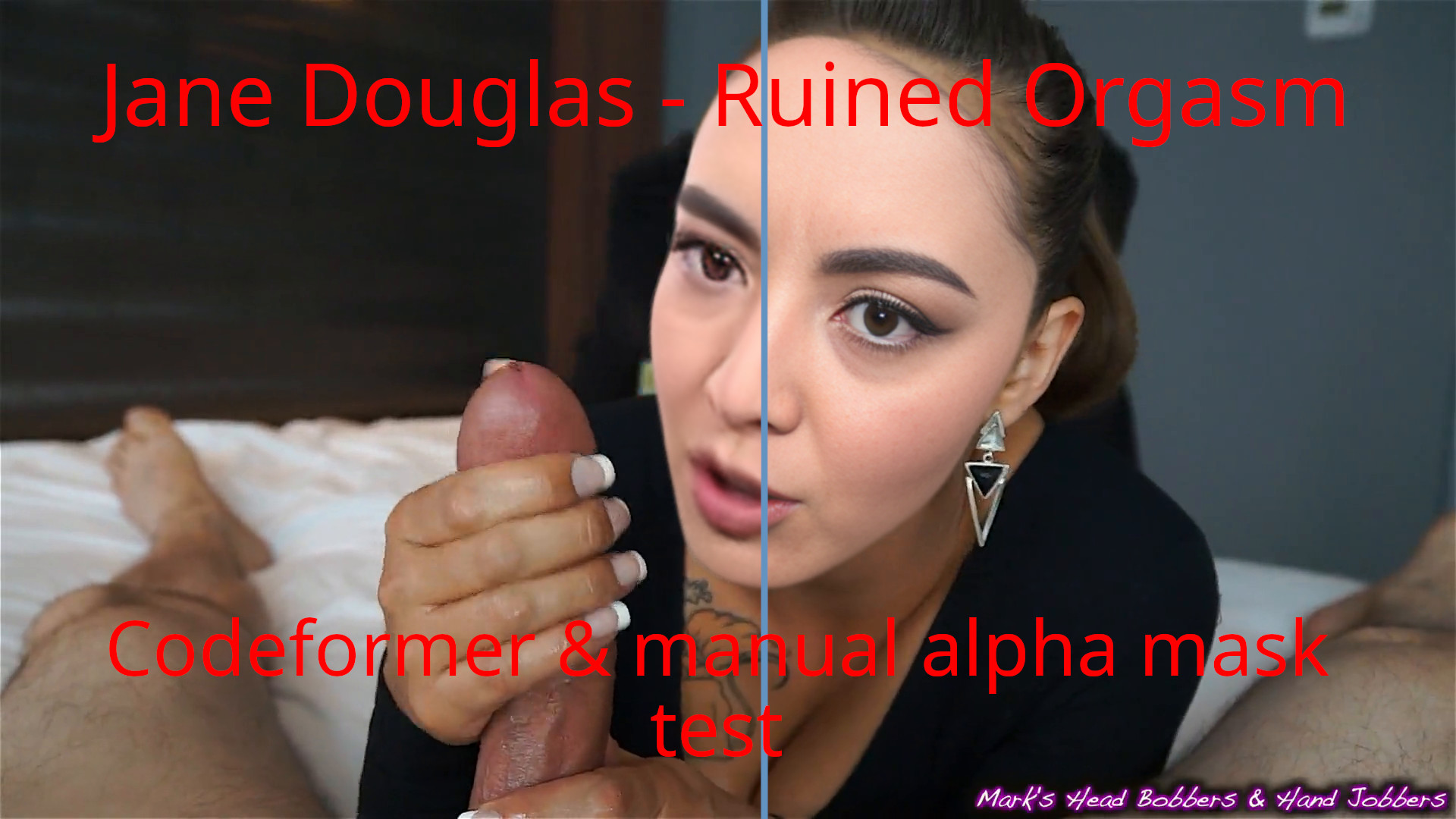 Jane Douglas - Ruined Orgasm - CodeFormer & manual alpha mask test
