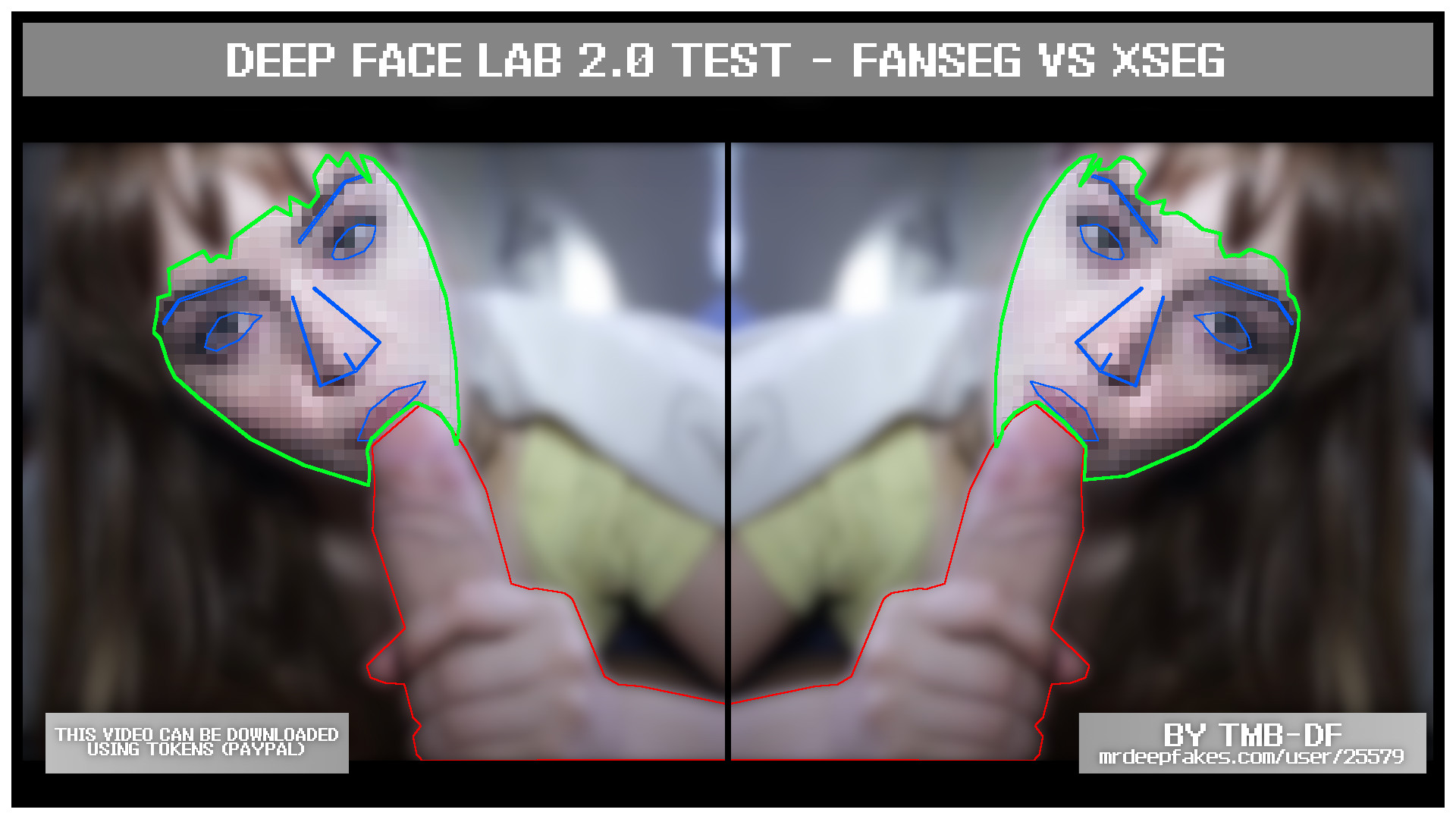 FANSeg vs XSeg (pretrained) model comparison/test/showcase