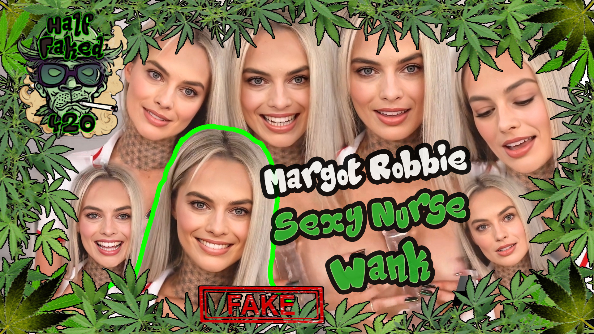 Margot Robbie - Sexy Nurse Wank | FAKE