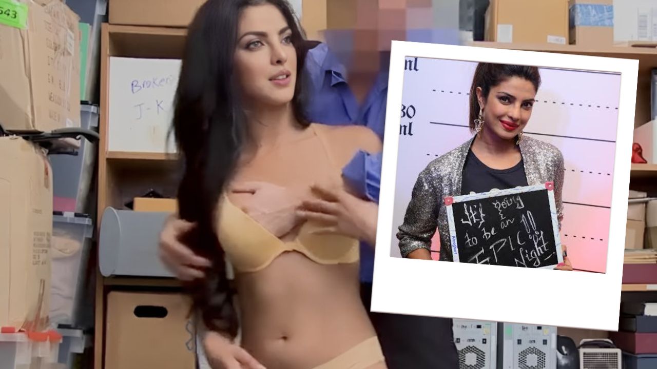 Raven-haired hottie Shoplyfter Priyanka Chopra is sucking with love
