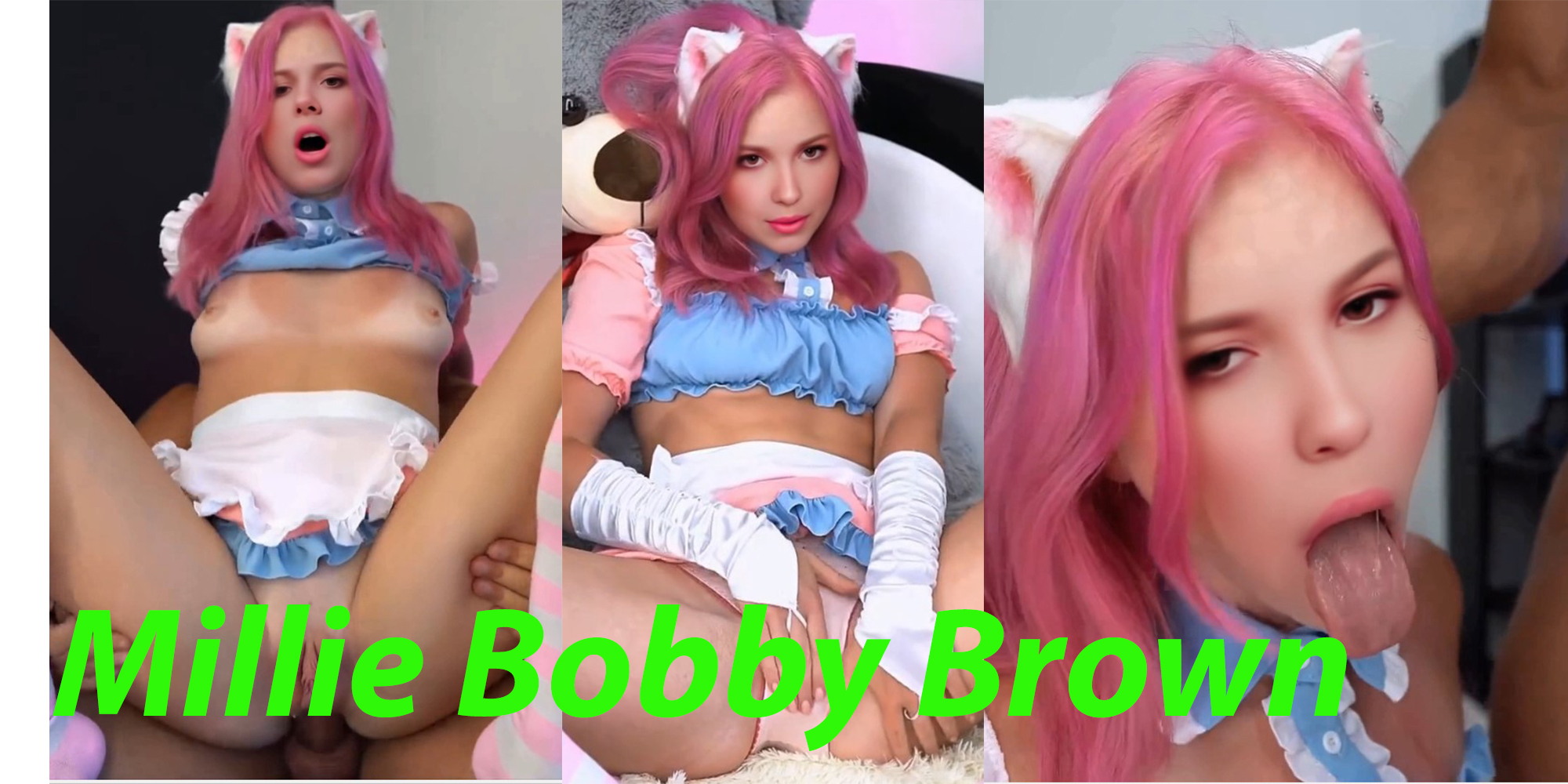 Millie Bobby Brown Sweet pink kitty